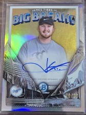 2026 Bowman Chrome James Tibbs III Dodgers Big Breaks Auto BBA-JT 20 /20 picture