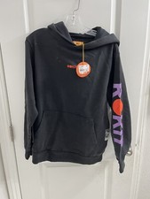 Rokit Core Black Hoodie Hooded Sweatshirt Mens Size Small NWT - Stains picture