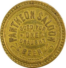 1893 AU50 Hawaii Pantheon Saloon Token PCGS 66302825 picture