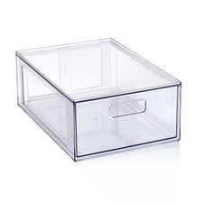 Clear Glossy Plastic Pull-Out Closet Drawer Medium Size, Adult Size picture