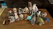 Lot of 18 Douglas Cuddle toy Plush ocean, farm, hedgehog, birds soft clean adopt picture
