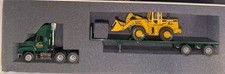 Penjoy Company 1:64 Diecast Flatbed Truck w/ John Deere 544G Loader picture