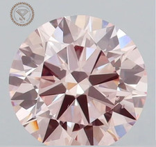 1.00 CT Fancy Pink Round VS2 IGI Certified Loose Lab Grown Diamond picture