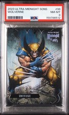2023 FLEER ULTRA MIDNIGHT SONS WOLVERINE #96 PSA 8 picture