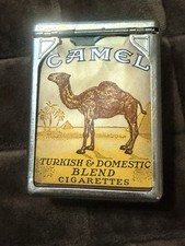 Vintage JEMCO Hold-A-Pak Mechanical Cigarette Case w/ 1940s Camel Pack Display picture