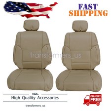 Fits 1996-2002 Toyota 4Runner Full Surround 2 Front Leather Seat Covers Oak Tan picture