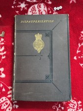 Rare 1878 , Poor Laws , Dispauperization By Pretyman , HB picture