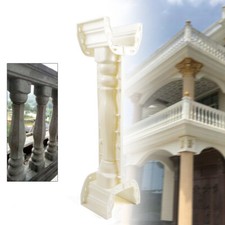 89cm Roman Column Balustrade Mold 2-Part Plastic Set for Concrete Plaster White picture