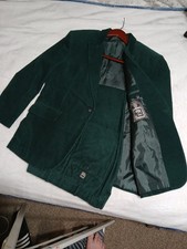 VTG H.I.S. Forest Green Corduroy Suit picture