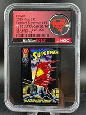 2025 Niue 1 oz Silver & 1/10th Silver Death of Superman NGC PF70/70 UC #220/1000 picture