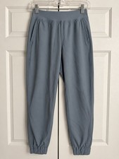 Lululemon Women’s Size 4 Blue Gray High Rise Jogger Pants Zip Ankle Pockets picture