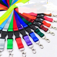 Multi Color Nylon Neck LANYARD ID Lanyard Keychain Key ID Cell Phone Holder picture