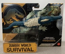 JURASSIC WORLD SURVIVAL FRENZY PACK CHAMPSOSAURUS   ACTION FIGURE MATTEL NEW picture