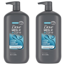 Dove Men+Care Body Wash & Face Wash Clean Comfort 30 fl oz 2-Pack picture