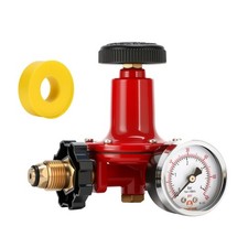 Propane 0-30psi Regulator, Adjustable High Pressure, Die Cast Aluminum,1/4 Inch picture