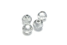 Silver Gray  DIAMOND 5mm Faceted Round Rondelle Focal Bead picture