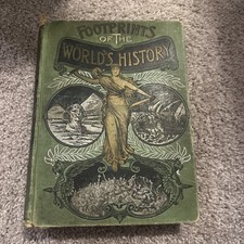 Wm. S. Bryan Footprints of the World's History Illustrated Hardcover 1890 picture