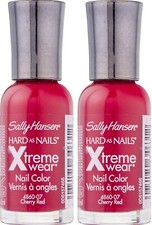 Sally Hansen Hard as Nails Xtreme Wear Nail Color, #160 Cherry Red - 2 PACK picture