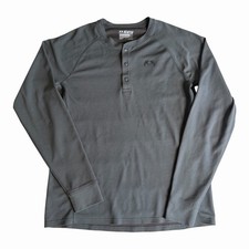 KUIU Pro Merino 200 Henley Long Sleeve Shirt Hunting Gunmetal Gray Sz Large picture