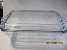 Vintage Fire King Sapphire Blue Philbe Large Refrigerator Dish & Lid - Excellent picture