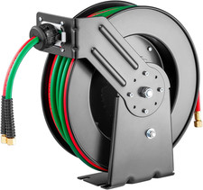 Retractable Welding Hose Reel, 1/4-Inch X 50FT Twin Oxygen Acetylene Rubber Hose picture
