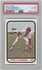 1981 TCMA 17 Ryne Sandberg PSA 6 731692 picture