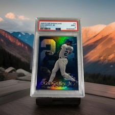 1999 Flair Showcase Row 2 (Passion) #3 Ken Griffey Jr Graded PSA 9 Mint Mariners picture
