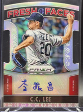 C.C. Lee 2015 Prizm Fresh Faces Signatures Kanji Auto #11 - Cleveland Guardians picture