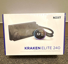 NZXT Kraken Elite 240 240mm AIO Liquid CPU Cooler w/ LCD, 2x120mm Fans Black picture