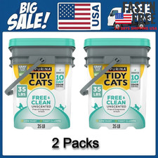 [HOT SALE] 2 Packs Purina Tidy Cats Free and Clean Unscented Cat Litter, NEW USA picture