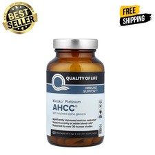 Kinoko Platinum AHCC, Immune Support, 750 mg, 60 capsules - Free Post picture