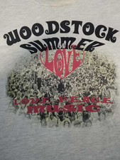Tour Tee - Woodstock Summer Love short Sleeve Rock Band Rare PA8414 picture