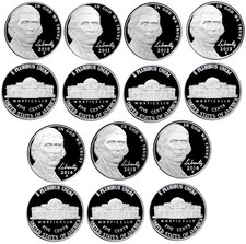 2010 2016 Jefferson Nickel Gem Proof Coin Run Lot of 7 picture