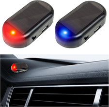 2PCS Car Solar Power Simulated Dummy Alarm, Anti-Theft LED Flashing Security Lig picture