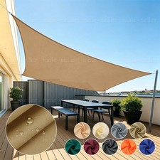 Outdoor Sun Shade Sail Rectangle UV Canopy Sunshade Cover For Garden Pool Yard picture