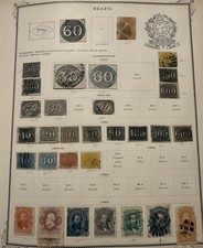 BRAZIL Vintage Postage Stamps , 1843, 1844-46, 1850, And 1866 Used  picture