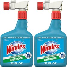 Windex Outdoor Glass Cleaner Pack Of 2 Concentrated 32 Fl Oz Hose Attachments picture