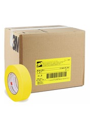3M NEW Case Refinish Yellow Masking Tape Rolls 36mm Car Repair 6654 (24 Rolls) picture