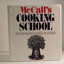 Vintage McCall's Cooking School Cookbook Binder Tabbed Recipe Hardcover- Book 2 picture