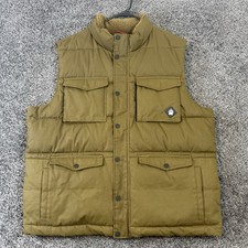 Duluth Alaskan Hardgear Vest Mens 2XL Waxed Claimstake Insulated Full Zip Beige picture