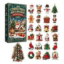 Mini Christmas Brick Ornament Advent Calendar 2026 Building Blocks Countdown Gif picture