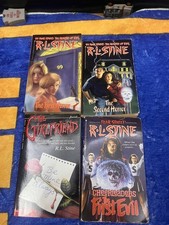 Lot of 4 Vintage RL Stine Books Fear Street The First Horror, The Second Horror picture
