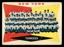 1960 Topps Baseball New York Yankees #332 lower grade New York Yankees picture