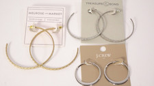 Nordstrom Melrose and Market Treasure and Bond J.Crew Womens Hoop Earring Set 3 picture