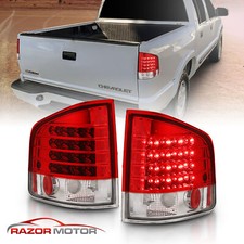 For Chevrolet 1994-2004 S10/GMC Sonoma/Isuzu Hombre LED Red Clear Tail Lights picture