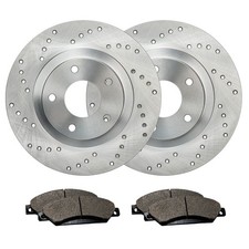 Front Drilled Brake Rotors + Pads for Chevy Silverado 1500 GMC Sierra 1500 picture