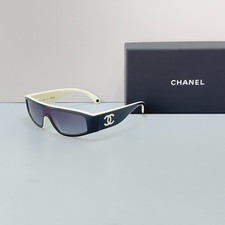 CHANEL CH6057 Black Frame Gray Gradient Lens Shield Sunglasses Italy picture