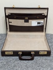 Franzen Neiman Marcus Vintage Leather Attache Briefcase 2100 Outsider Vintage picture