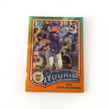 2024 Bowman Chrome Pete Crow-Armstrong Rookie Mojo Orange  /25   picture