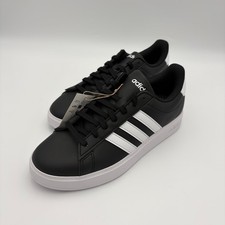 adidas Grand Court 2.0 Black White Mens Size 9.5 Sneakers Shoes New GW9196 picture